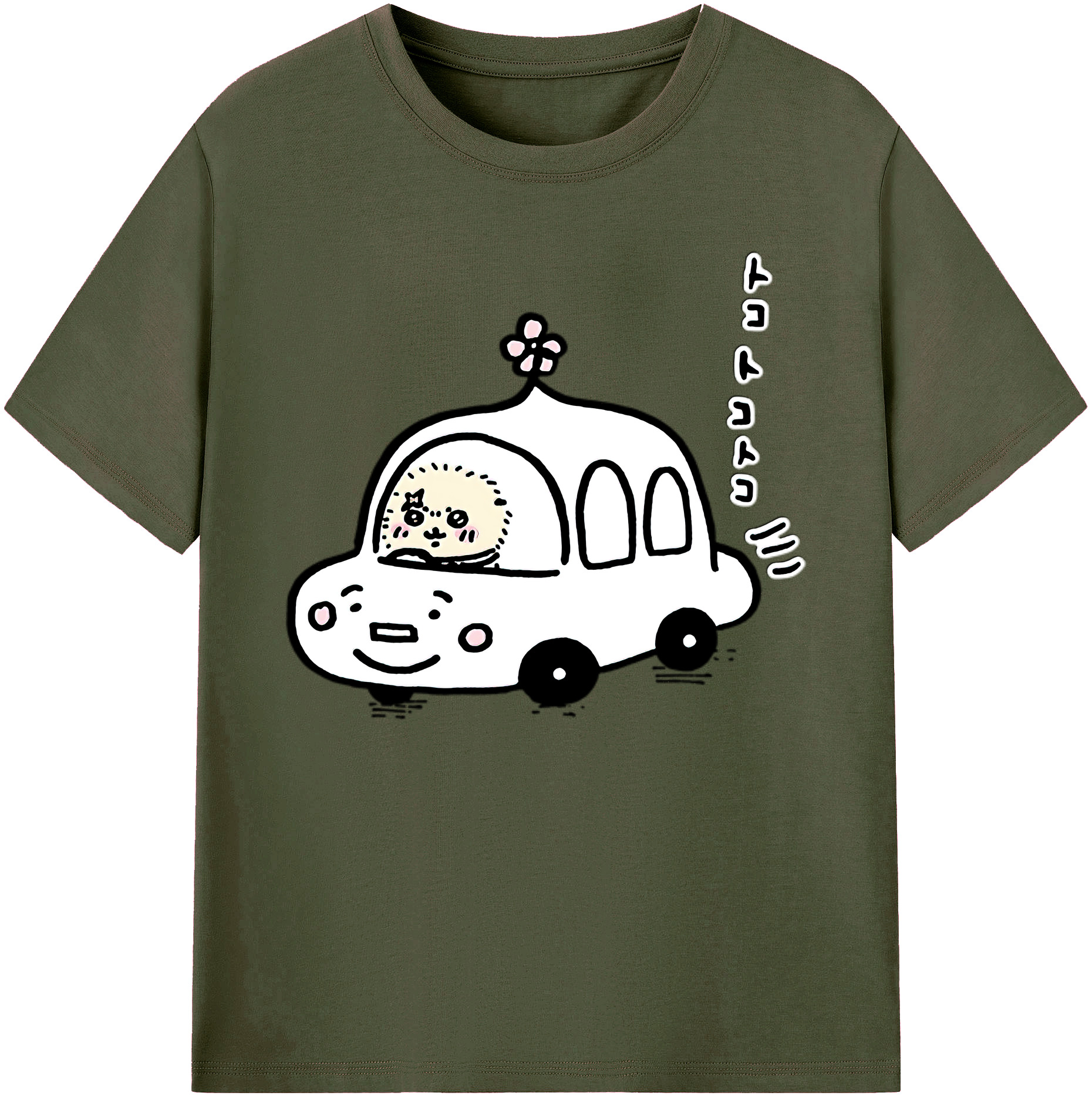 （画像用） ちいかわ ラッコ Chii-kawa Sea otter 綿100％ メンズ半袖Tシャツ｜肌触りやわらか＆通気性